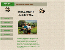 Tablet Screenshot of garlicfarm.com